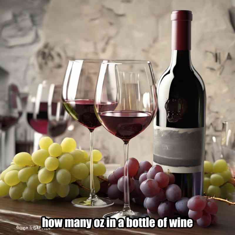 how many oz in a bottle of wine